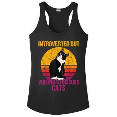 Introverted But Willing To Discuss Cats Ladies PosiCharge Competitor Racerback Tank