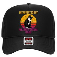 Introverted But Willing To Discuss Cats Trucker Hat
