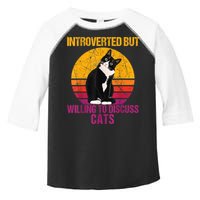 Introverted But Willing To Discuss Cats Toddler Fine Jersey T-Shirt