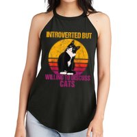 Introverted But Willing To Discuss Cats Women's Perfect Tri Rocker Tank