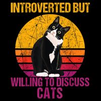 Introverted But Willing To Discuss Cats Wool Snapback Cap