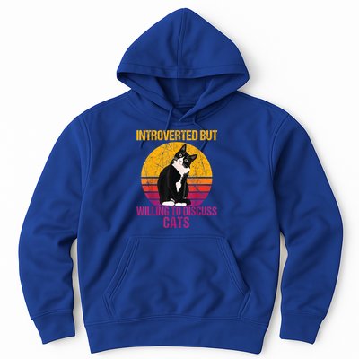Introverted But Willing To Discuss Cats Hoodie