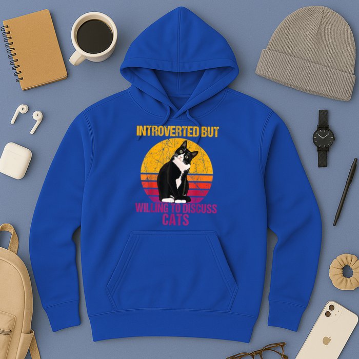 Introverted But Willing To Discuss Cats Hoodie