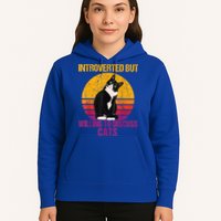 Introverted But Willing To Discuss Cats Hoodie