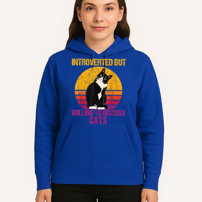 Introverted But Willing To Discuss Cats Hoodie