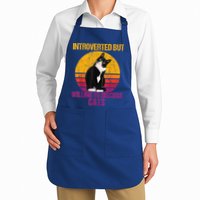 Introverted But Willing To Discuss Cats Apron