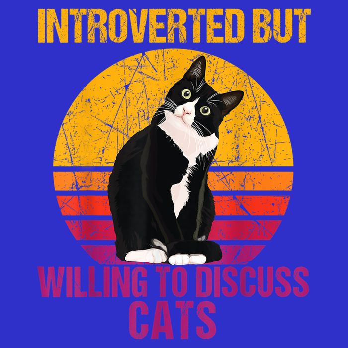 Introverted But Willing To Discuss Cats Button
