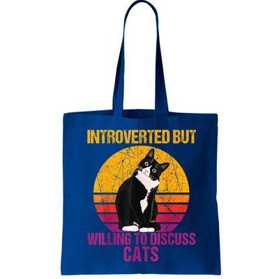 Introverted But Willing To Discuss Cats Bag