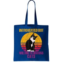 Introverted But Willing To Discuss Cats Bag