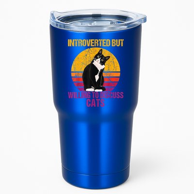 Introverted But Willing To Discuss Cats Tumbler