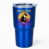 Introverted But Willing To Discuss Cats Tumbler