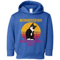 Introverted But Willing To Discuss Cats Toddler Hoodie