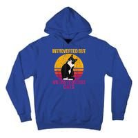 Introverted But Willing To Discuss Cats Tall Hoodie