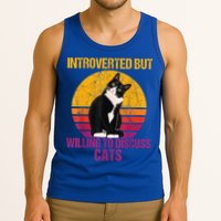 Introverted But Willing To Discuss Cats Tank Top