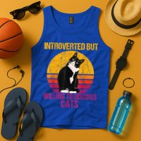 Introverted But Willing To Discuss Cats Tank Top