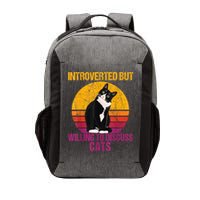 Introverted But Willing To Discuss Cats Vector Backpack