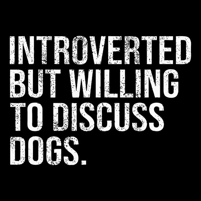 Introverted But Willing To Discuss Dogs Introverts Flat Bill Trucker Hat