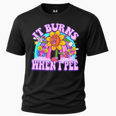 It Burns When I Pee Funny Sarcastic Ironic Inappropriate Performance Shirt