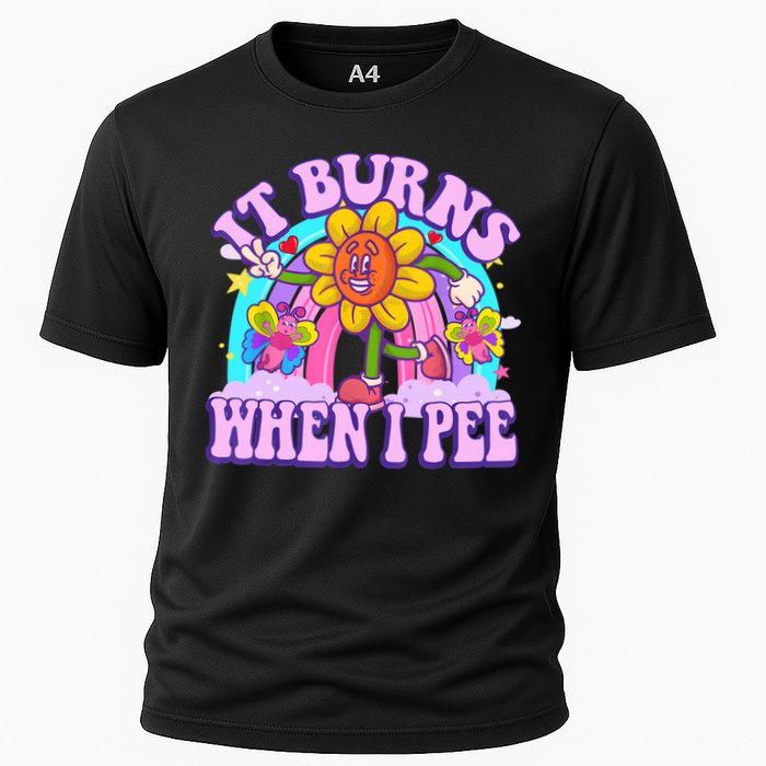 It Burns When I Pee Funny Sarcastic Ironic Inappropriate Performance Shirt