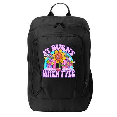 It Burns When I Pee Funny Sarcastic Ironic Inappropriate City Backpack