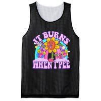 It Burns When I Pee Funny Sarcastic Ironic Inappropriate Mesh Reversible Basketball Jersey Tank