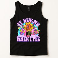 It Burns When I Pee Funny Sarcastic Ironic Inappropriate Tank Top