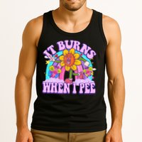 It Burns When I Pee Funny Sarcastic Ironic Inappropriate Tank Top