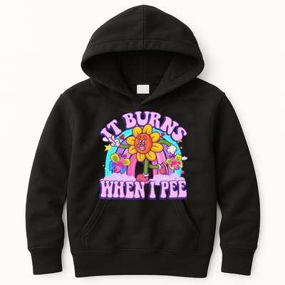 It Burns When I Pee Funny Sarcastic Ironic Inappropriate Kids Hoodie