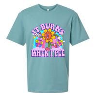 It Burns When I Pee Funny Sarcastic Ironic Inappropriate Sueded Cloud Jersey T-Shirt
