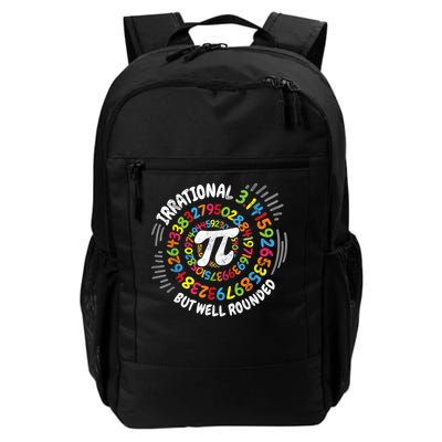 Irrational But Well Rounded 3.14 Pi Day Math Geek Teacher Daily Commute Backpack