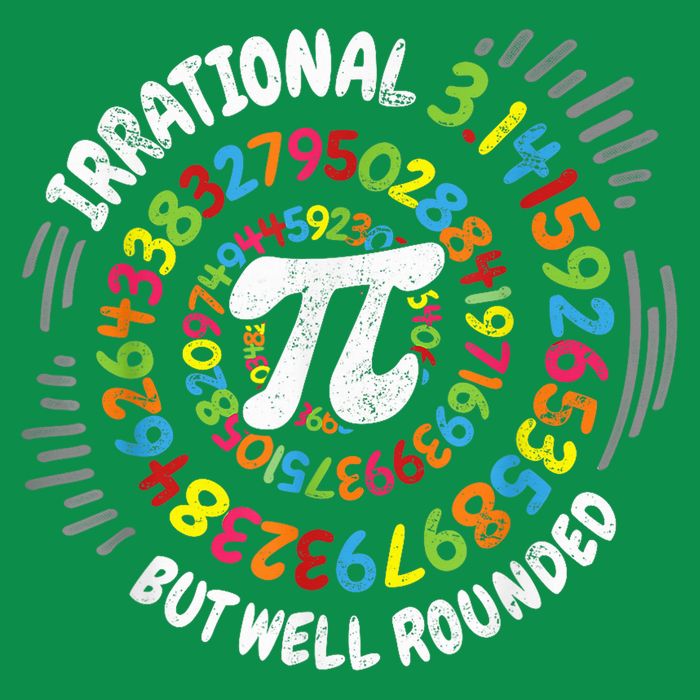 Irrational But Well Rounded 3.14 Pi Day Math Geek Teacher Premium T-Shirt