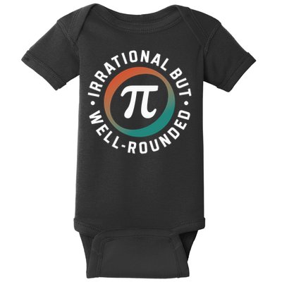 Irrational But Well Rounded Math Teacher Pi Day Baby Bodysuit