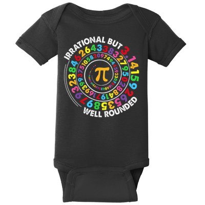 Irrational But Well Rounded Pi Day Math Teachers Students Baby Bodysuit