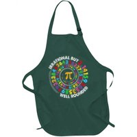 Irrational But Well Rounded Pi Day Math Teachers Students Full-Length Apron With Pockets