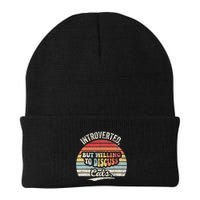 Introverted But Willing To Discuss Cats Knit Cap Winter Beanie