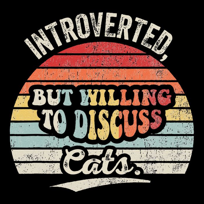 Introverted But Willing To Discuss Cats 16 in Basic Backpack