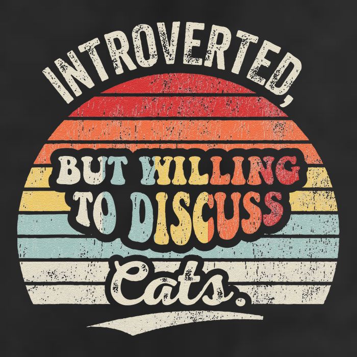 Introverted But Willing To Discuss Cats Trucker Hat