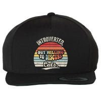 Introverted But Willing To Discuss Cats Wool Snapback Cap