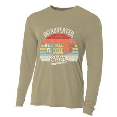 Introverted But Willing To Discuss Cats Cooling Performance Long Sleeve Crew