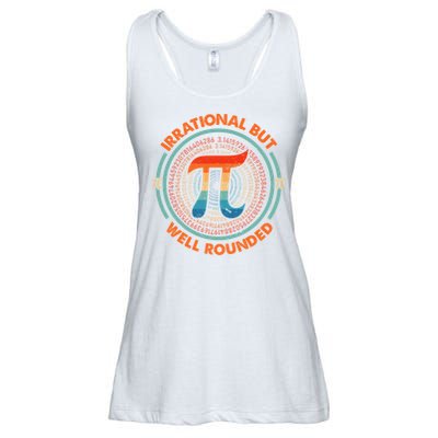Irrational But Well Rounded Pi Day Math Teachers Students Ladies Essential Flowy Tank