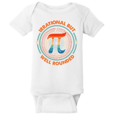 Irrational But Well Rounded Pi Day Math Teachers Students Baby Bodysuit