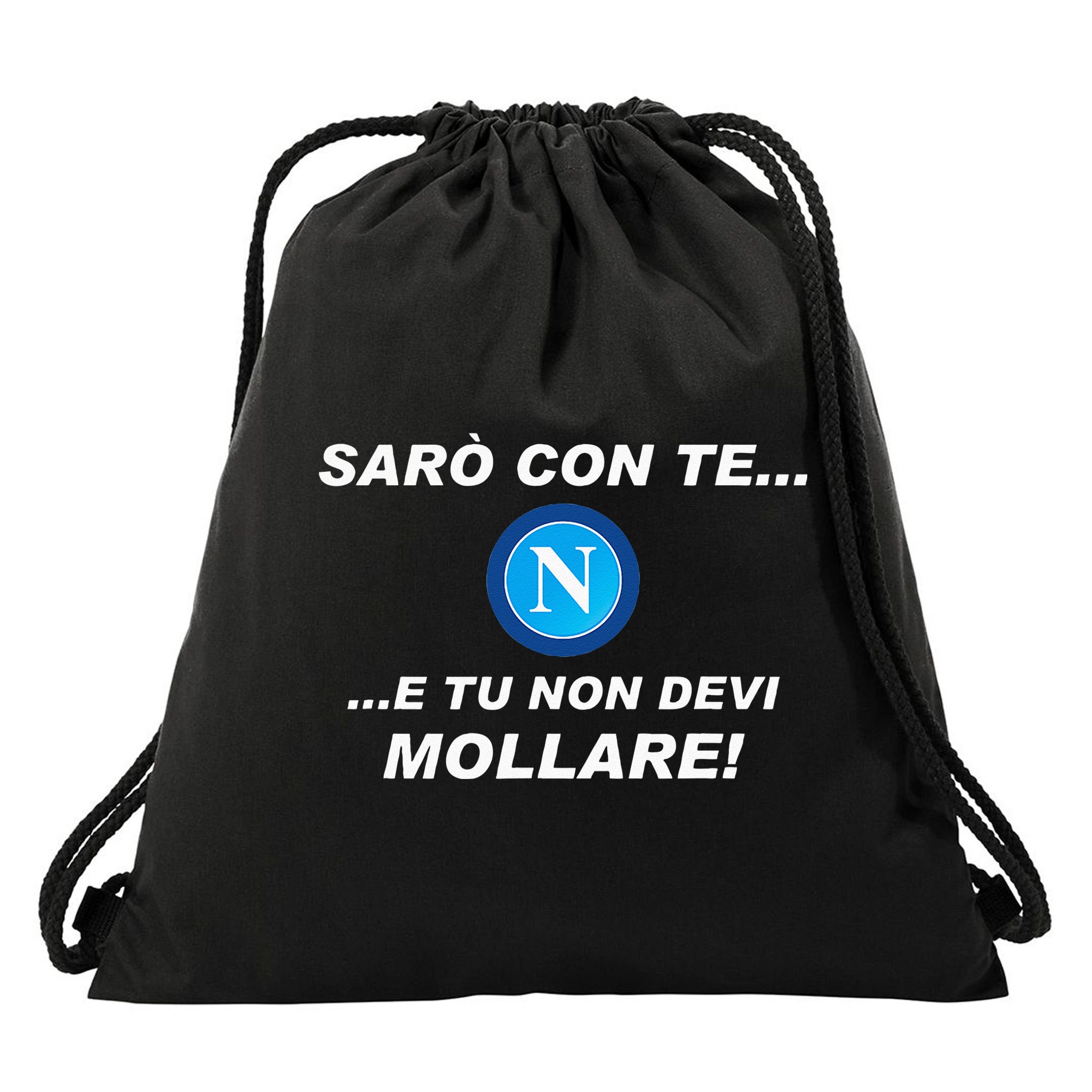 Ill Be With You Gift For Fans Football Team Napoli Drawstring Bag