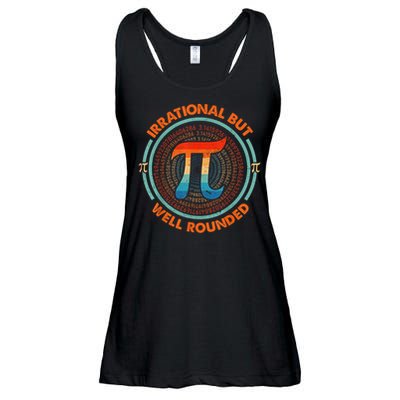 Irrational But Well Rounded Pi Day Math Teachers Students Ladies Essential Flowy Tank