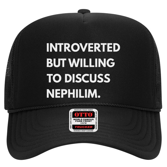 Introverted But Willing To Discuss Nephilim Trucker Hat
