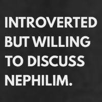 Introverted But Willing To Discuss Nephilim Trucker Hat