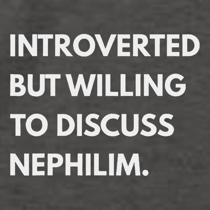 Introverted But Willing To Discuss Nephilim Vector Backpack