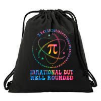 Irrational But Well Rounded Pi Day Math Geek Teacher Student Drawstring Bag