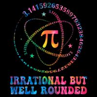Irrational But Well Rounded Pi Day Math Geek Teacher Student 16 in Basic Backpack