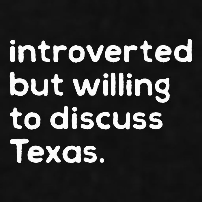 Introverted But Willing To Discuss Texas Funny Native Texan Ladies PosiCharge Tri-Blend Wicking Tank