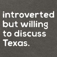 Introverted But Willing To Discuss Texas Funny Native Texan Cotton Canvas Backpack